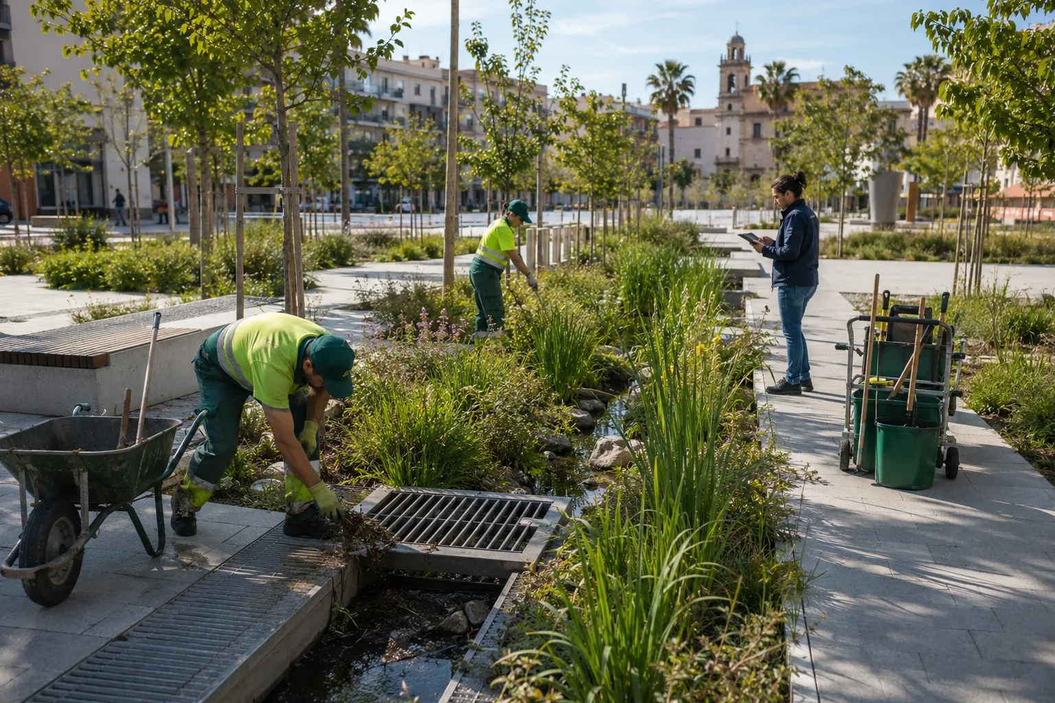 antenimiento adaptativo de infraestructura verde y azu